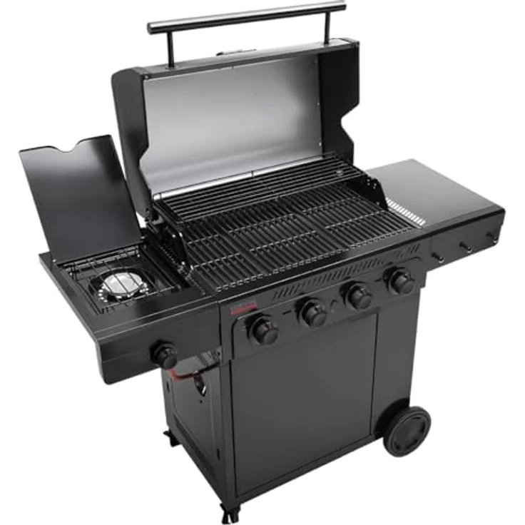 Char-Broil Essential 4 G Gasgrill mit Tru-Infrared, 4 Brennern, SureFire-Zündung, Gear Trax & Stauraum-Schrank – Bild 2
