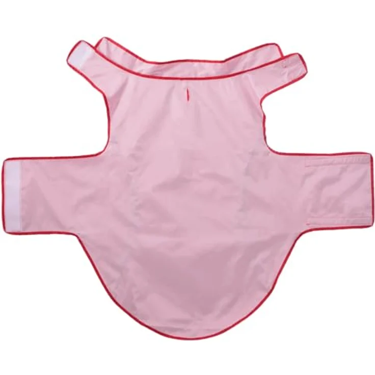 vidaXL Hundemantel Hunde Regenmantel aus Polyester, rot, 3XL mit Reflexstreifen und Klettverschlüssen – Bild 6
