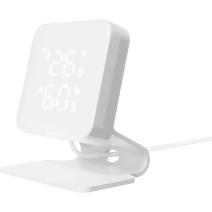 Woox R7246 Smart IR Remote, Infrarot-Fernbedienung mit Temperatur- und Luftfeuchtigkeitssensor, USB-C, Weiss – Bild 1