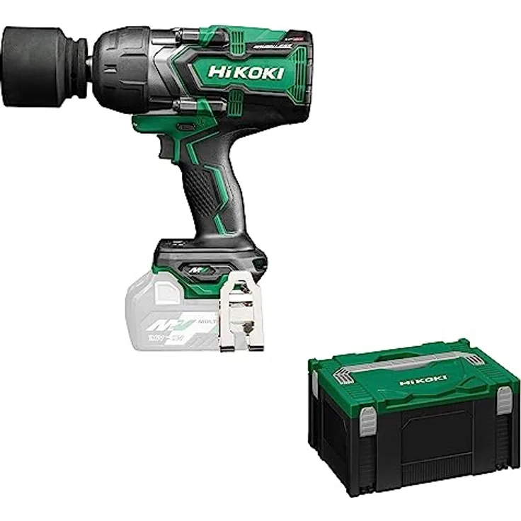 HIKOKI Akku Schlagschrauber WR36DFW2Z, 36V, Brushless, Max. Lösemoment: 2400 Nm, 3/4 Zoll Außenvierkant, Schlagschrauben (ohne Akku und Ladegerät)