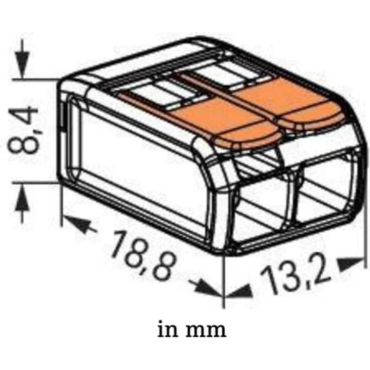 Wago Compact Hebelklemme 221-412, 2 Leiter (0,14 mm² - 4 mm²), 100 Stk., platzsparend und werkzeuglos lösbar – Bild 4