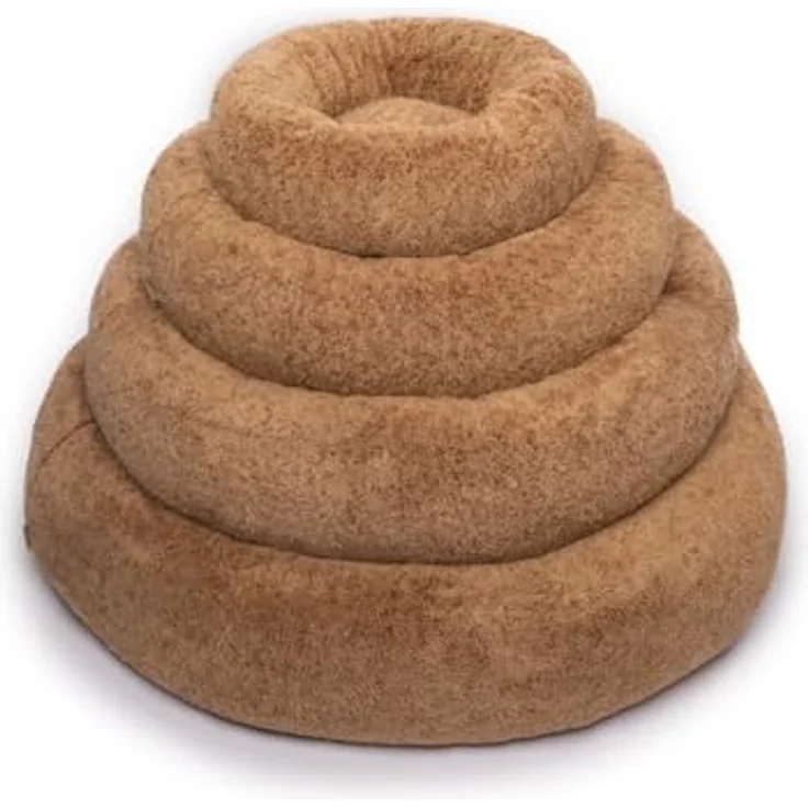 Wolters Sweet Dreams Hundekörbchen, ergonomisches Plüschbett für gesunden Schlaf, Farbe: cinnamon – Bild 3