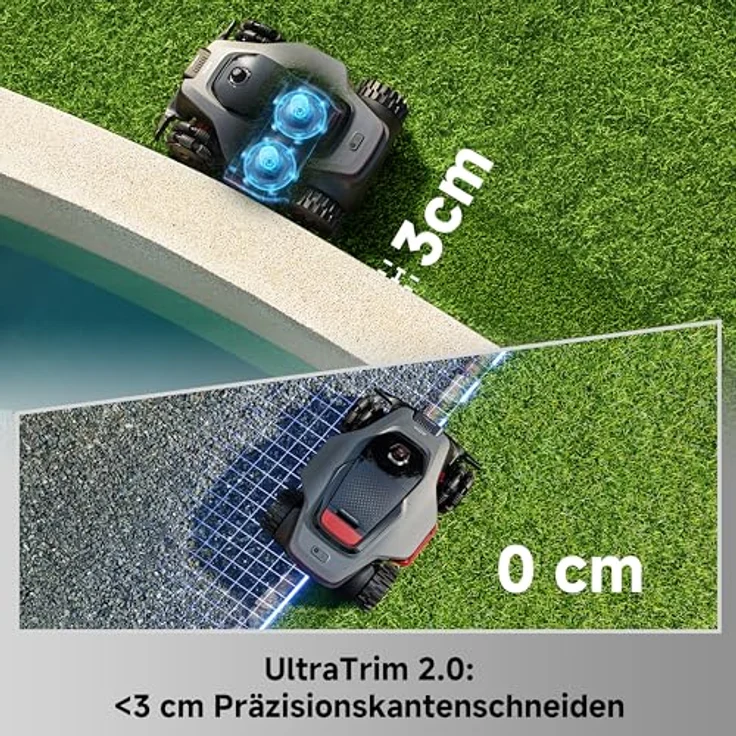 MOVA LiDAX Ultra 2000 AWD, Mähroboter mit 360° 3D LiDAR, AI Dual Vision und Allradantrieb für 80% Steigungen, 243 Wh Akku, 40 cm Schnittbreite – Bild 5