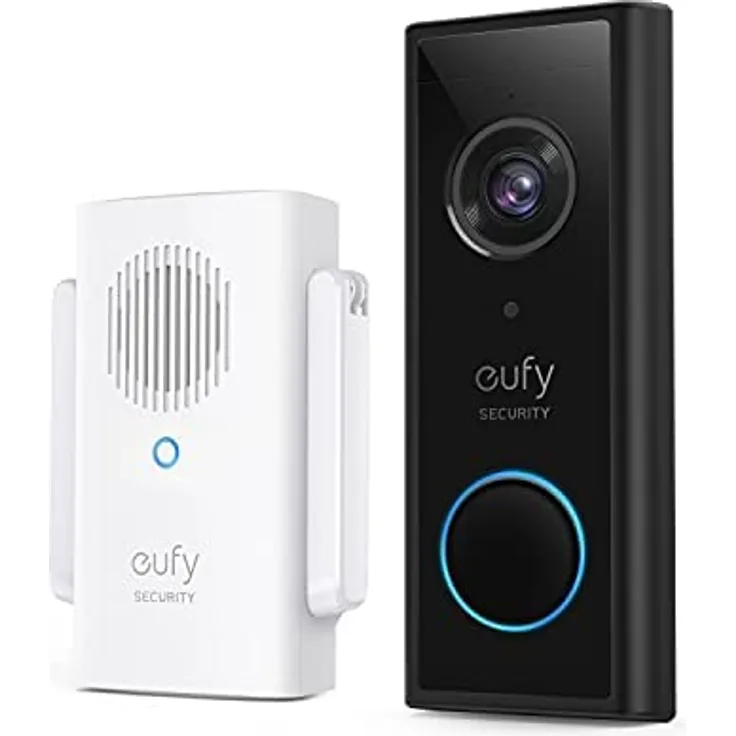 eufy Security 2K HD Kabellose Sicherheitskamera mit integrierter Türklingel, 6 Monate Akku-Laufzeit und 4:3 Bildverhältnis