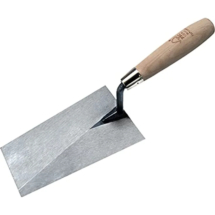 Nespoli N0D1905618 Maurerkelle mit quadratischer Spitze, Holzgriff, 18 cm