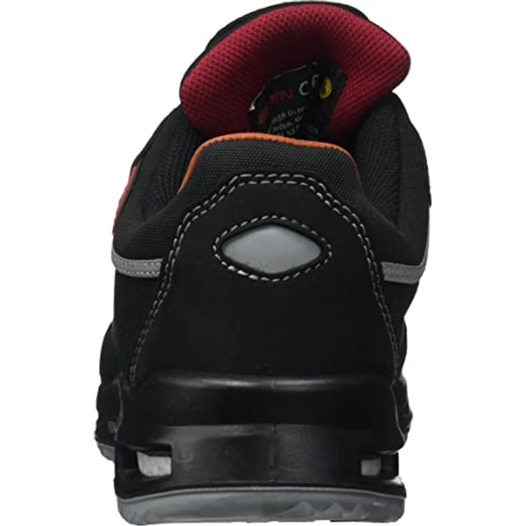 ELTEN Sicherheitsschuhe SENEX XXT ESD S3, Damen und Herren, Textil, Kunststoffkappe (leichter als Stahlkappe), leicht, sportlich, Schwarz/Rot, Größe: 42 – Bild 3