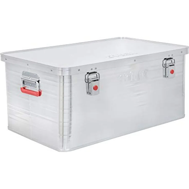 Stier Alubox, Werkzeugkoffer mit stabiler Verarbeitung für Aufbewahrung und Transport, silber – Bild 1