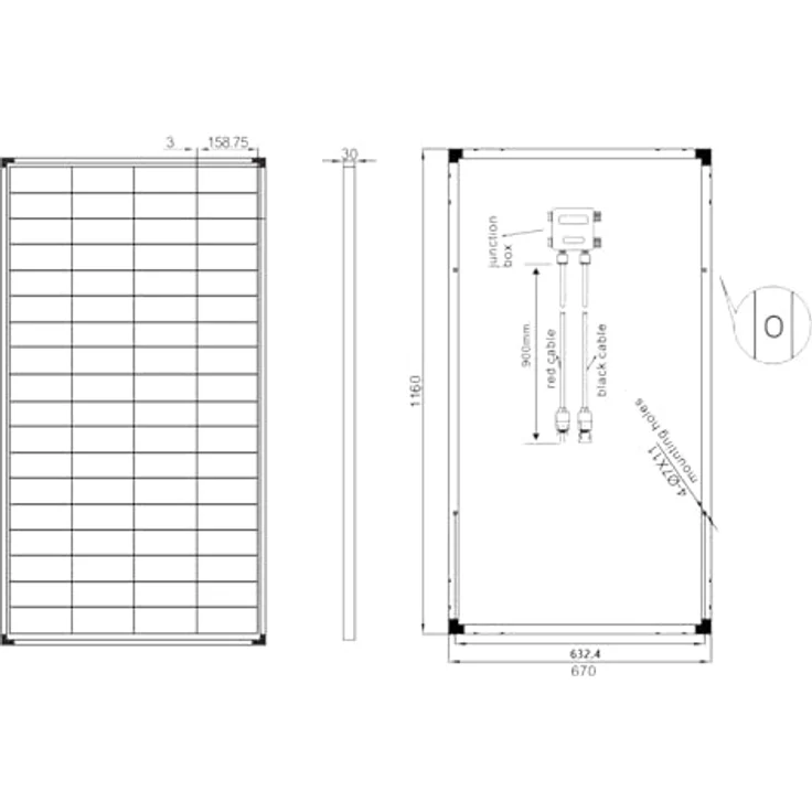 enjoy solar Solarmodul Klassisch Monokristallin PERC 36V/100W-200W, TÜV zertifizierte A-Grad Zellen, 9-Busbars, IP65, für 24V Systeme – Bild 5