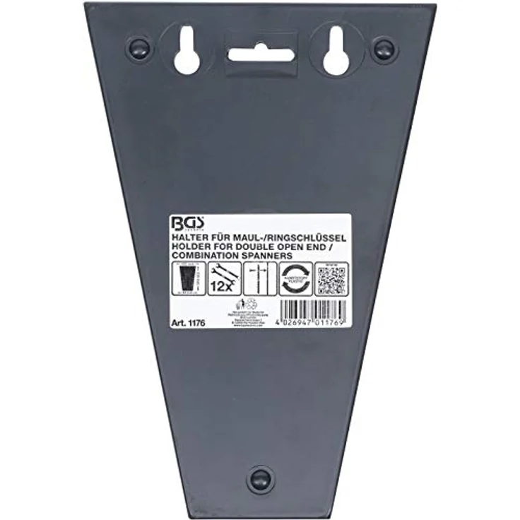 BGS technic Bohrer- und Bitset 1176, für Wandmontage geeignet, Schwarz, 230 mm x 155 mm x 23 mm, 170 g – Bild 4