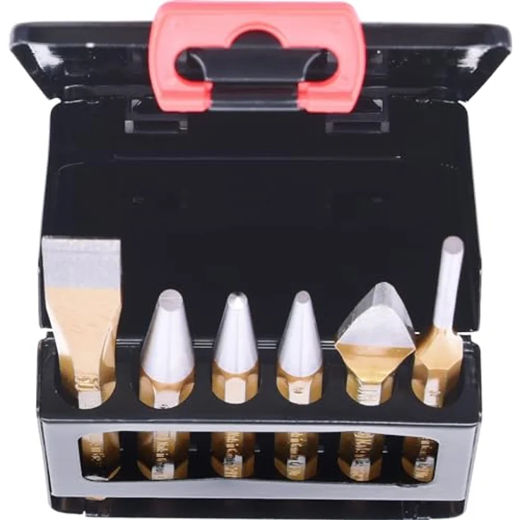 KSTOOLS - ks Tools Kombi-Werkzeugsatz, 6-tlg. in Blechklappkassette, aus Chrom Vanadium Stahl, gehärtete Schlagköpfe, Sechskantschaft – Bild 3