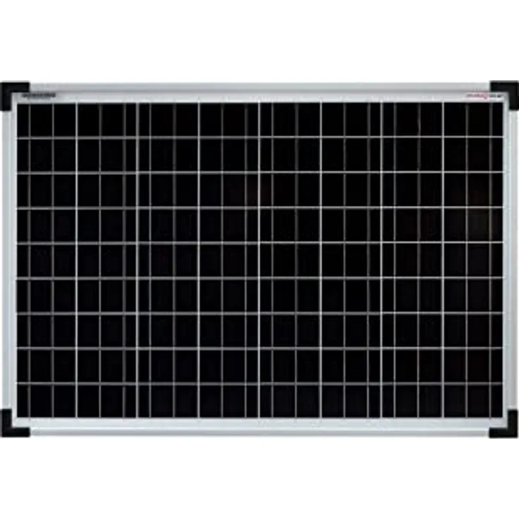 enjoy solar® Solarpanel Eco Line ES50M72, monokristallines 50W Solarmodul mit 36V und silbernem Rahmen, 158,75mm PERC-Zellen, TÜV zertifiziert