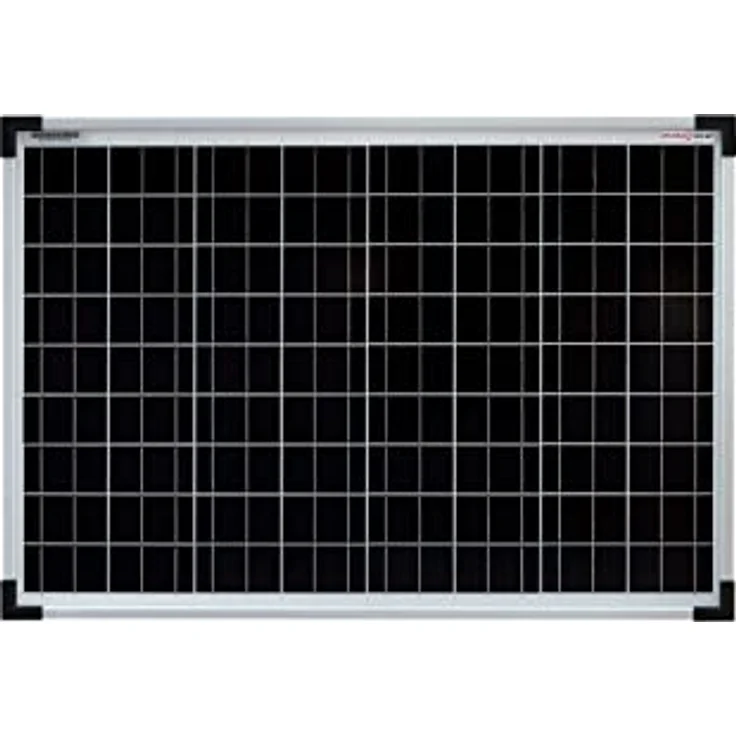 enjoy solar® Solarpanel Eco Line ES50M72, monokristallines 50W Solarmodul mit 36V und silbernem Rahmen, 158,75mm PERC-Zellen, TÜV zertifiziert – Bild 1