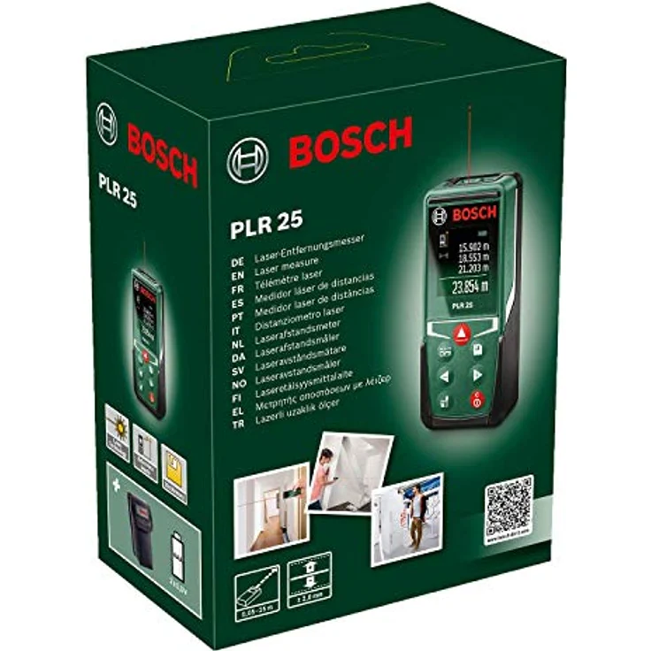 Bosch Laser Entfernungsmesser PLR 25 (Messbereich bis zu 25m, im Karton) – Bild 2
