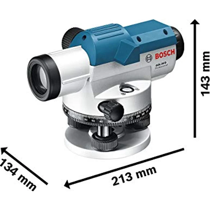 Bosch Set GOL 26 D + BT 160 + GR 500 Professional Bezugspegel 100m - Laser Levels (Bezugspegel, Blau, Silber, 5-8 Zoll, IP54, 100 m, 1,6 mm-m) – Bild 6