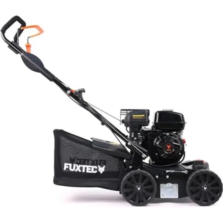 FUXTEC Vertikutierer 3in1 FX-BV240 4-Takt-Motor 4,1kW 18 Messer und 24 gefederte Krallen Front-Tragegriff und 45L Fangkorb – Bild 4