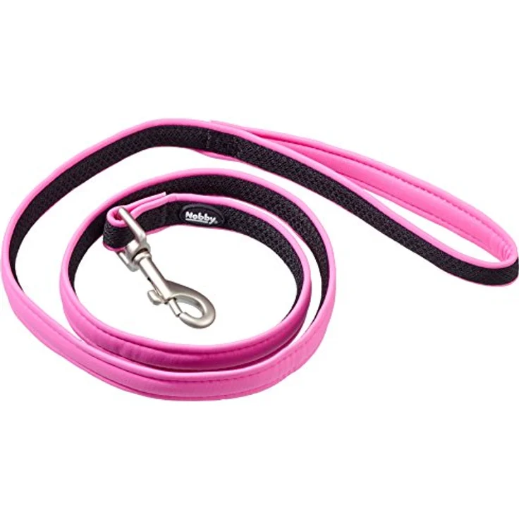 Nobby Leine Mesh Preno, pink L: 120 cm, B: 15/20 mm, 1 Stück – Bild 1