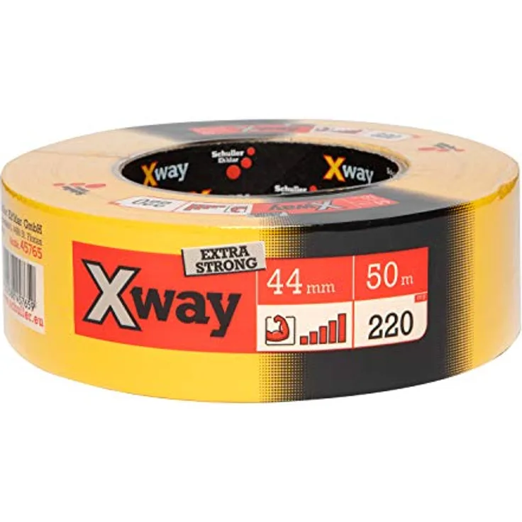 Schuller Eh'klar X-Way Gewebeband, Extra-Strong 44mm x 50m gelb
