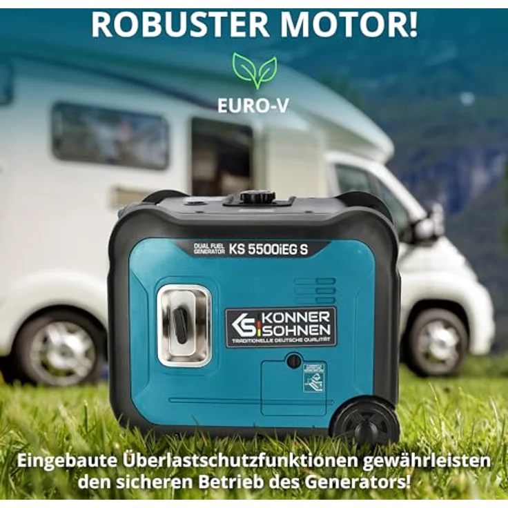 Könner & Söhnen KS 5500iEG S Inverter Stromgenerator, 5500W Notstromaggregat für zuverlässige Energieversorgung – Bild 7