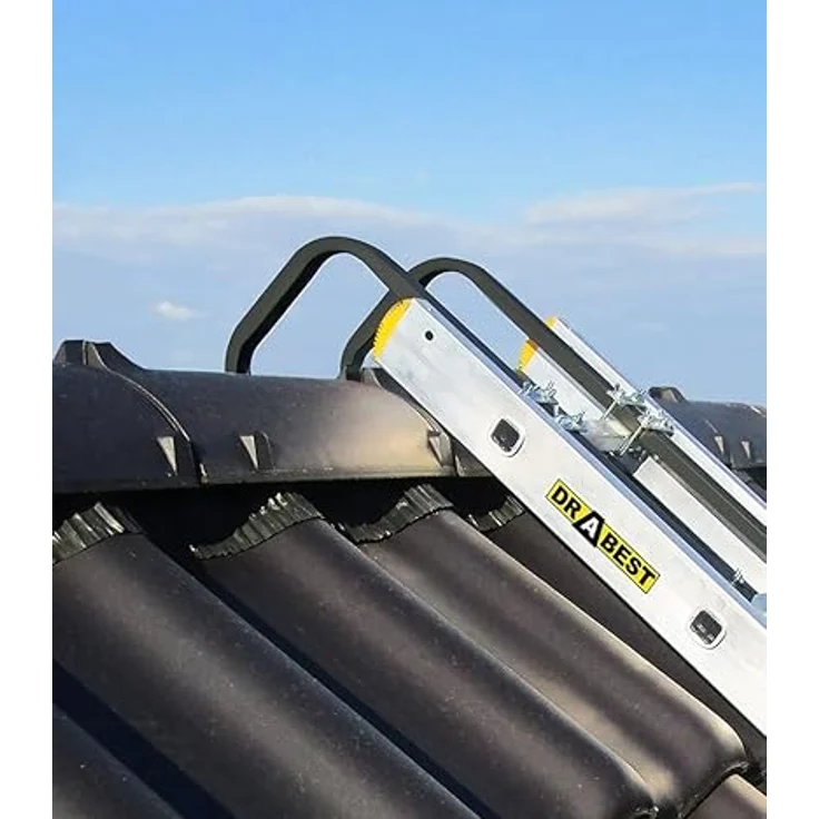 TRIZERATOP Anlegeleiter Firsthalter aus Stahl für Dacharbeiten, grau – Bild 3