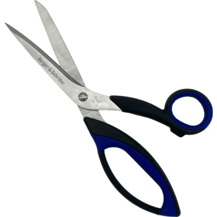 Berger + Schröter Gerade Schere für Glas- und Kohlefasergewebe, Microverzahnt, Edelstahl, ergonomischer Griff