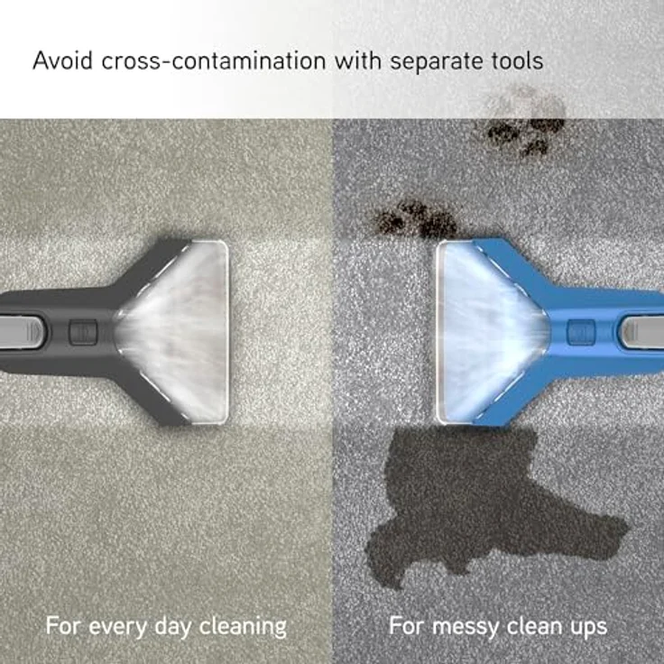 Vax SpotWash Duo Fleckenreiniger | entfernt verschüttete Flüssigkeiten und Flecken von Teppichen, Treppen und Polstern | Spezielles Messy Tool für Haustiere | 1 Liter, Grau/Blau, 440 W – Bild 4