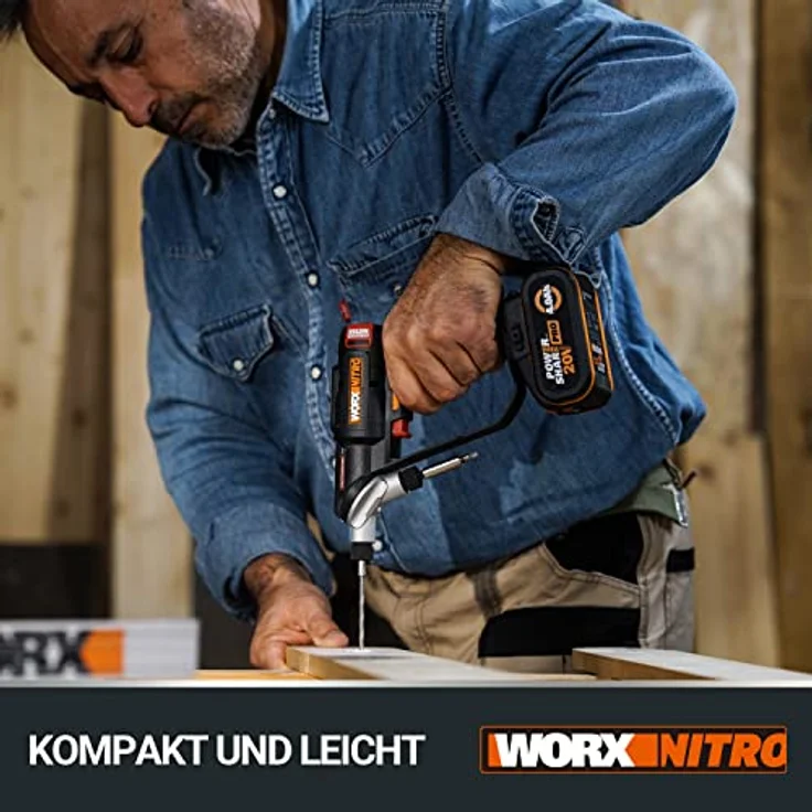 Worx 20 V Akku-Bohrschrauber WX177.9 Solo mit Koffer – Bild 5