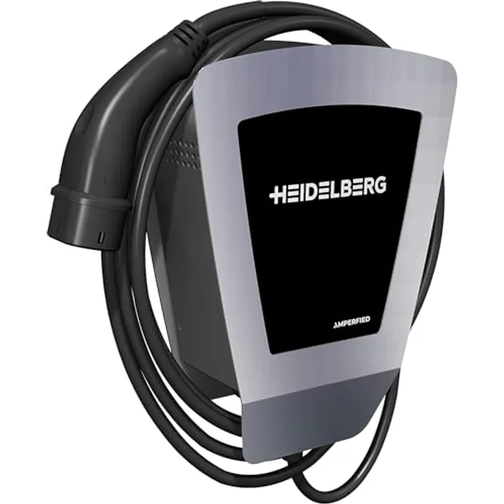 AMPERFIED Heidelberg Home Eco, 5m Wallbox Ladestation für Elektrofahrzeuge, 11 kW, Plug-and-Play, integrierte Fehlerstromerkennung