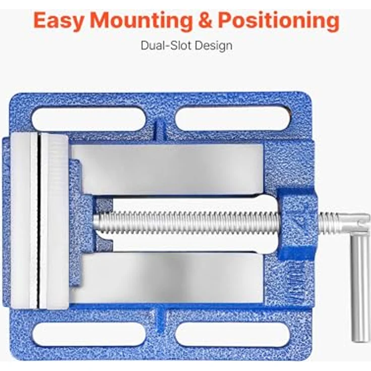 VEVOR Maschinenschraubstock 10,16 cm Backenbreite, Gusseisenkonstruktion, rutschfest und stabil, ideal für Holzbearbeitung und Metallbearbeitung – Bild 4