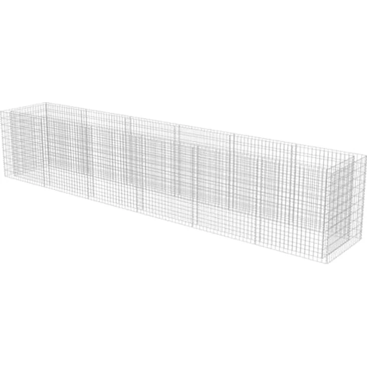 vidaXL Gabionen-Hochbeet Verzinkter Stahl 540×90×100 cm – Bild 10