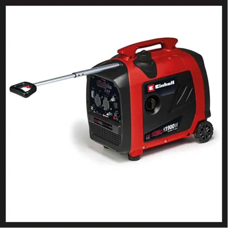 Einhell TE-IG 1900 DF, Stromerzeuger 2.3 kW mit Inverter-Technologie, mobil mit 2x 230 V-Steckdosen, USB-Anschlüssen und 12 V-Anschluss, 23.7 kg – Bild 5