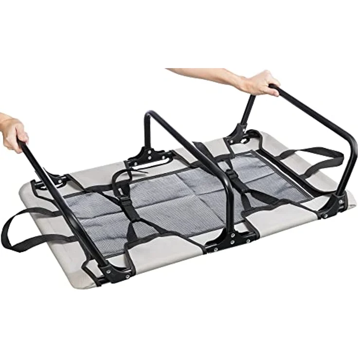 TRIXIE Hundeliege, Hundebett, Zusammenklappbar, 79 × 19 × 50 cm, Grau/Schwarz - 28211 – Bild 4