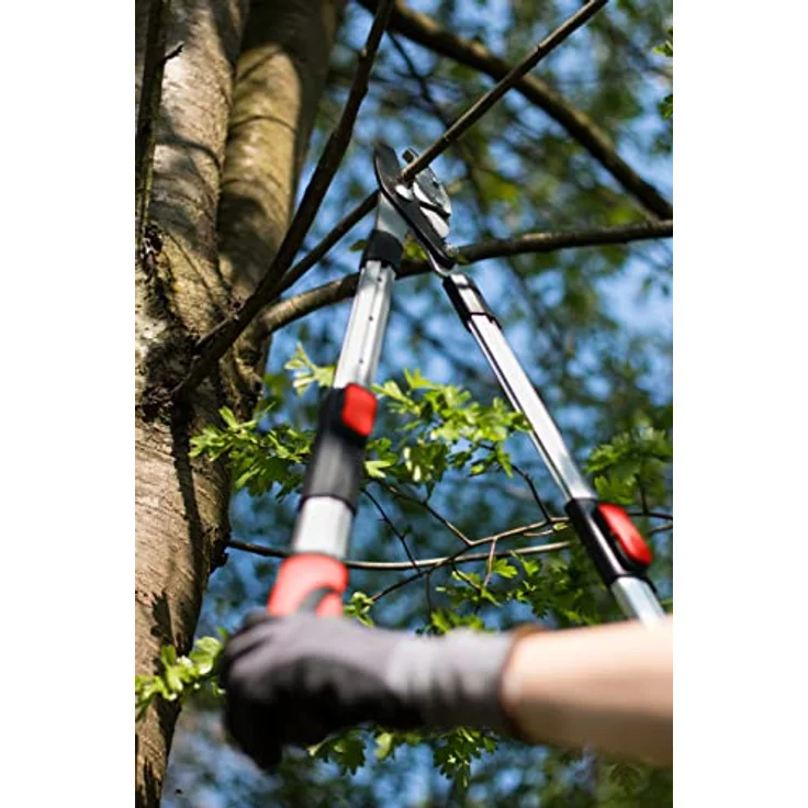 Meister Astschere mit Amboss-Klinge - 2K-Griffe - Teleskopfunktion - Antihaft-Beschichtung - Geeignet für Trocken- und Totholz - Astschere - Gartenschere - Baumschere - Astschneider - 9769300 – Bild 6