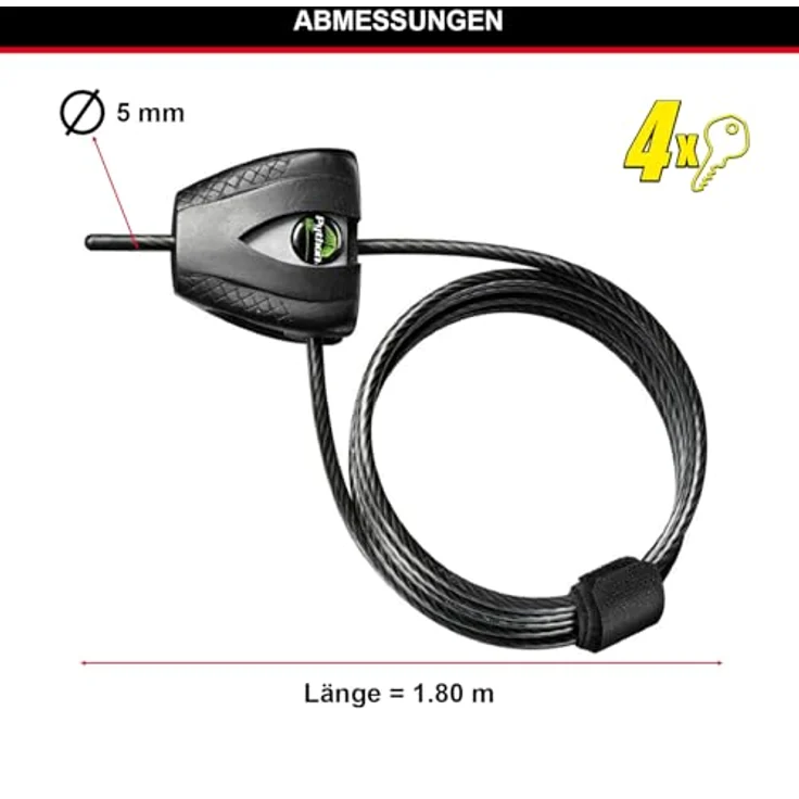 Master Lock Python anpassbares Kabelschloss 5mm 8417EURDPRO – Bild 5