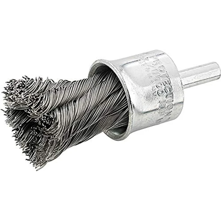 FORMAT Pinselbürste Stahldr. 6mm, gezopft, Ø 20mm, Drahtstärke 0,35mm, max. Drehzahl 20000 min-1 – Bild 1