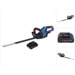 Bosch GHE 18V-60 Professional Akku Heckenschere 18 V 60 cm Brushless + 1x ProCORE Akku 4,0 Ah - ohne Ladegerät, kraftvoller bürstenloser Motor, Anti-Blockier-System, leicht und ergonomisches Design