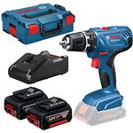 Bosch Professional Akku-Bohrschrauber GSR 18V-21 / 2x 4,0 Ah Akku + Ladegerät in L-Boxx