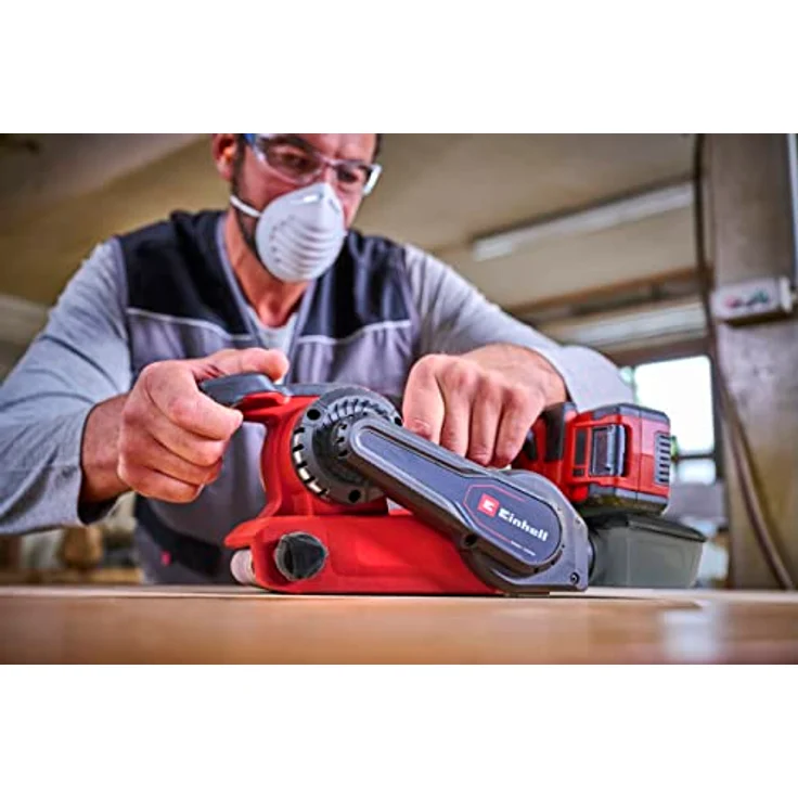 Einhell Professional Akku-Bandschleifer TP-BS 18/457 Li BL-Solo Power X-Change (18 V, Li-Ion, Brushless-Motor, inkl. 3x P80 Schleifband 457x75 mm, ohne Akku & Ladegerät) – Bild 4