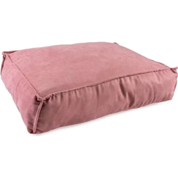 Duvo+ Kissen Rechteckig Velvet Rosa S, 56x40x13cm, weich und stylisch für Haustiere