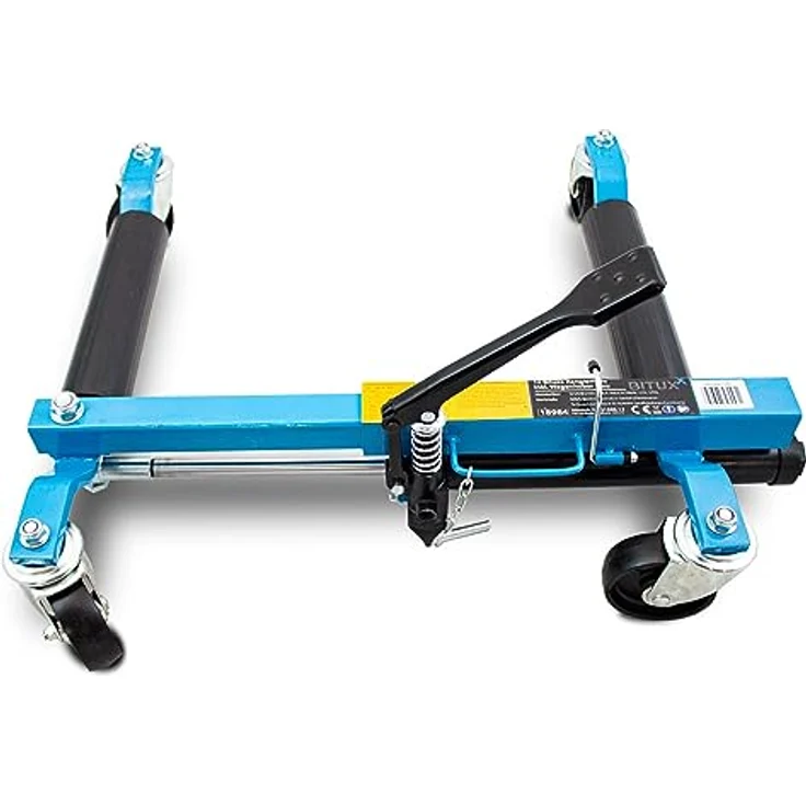 Bituxx MS-19138 Rangierhilfe 2x inkl. hydraulischem Wagenheber, Tragkraft 680 kg, Blau – Bild 5