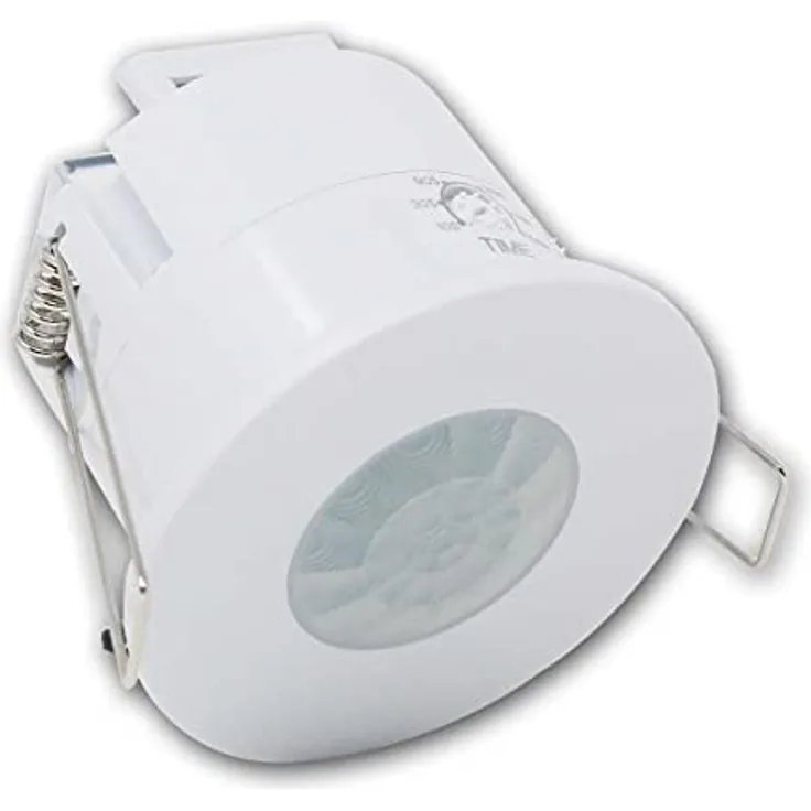 world-trading-net Decken-Einbau Bewegungsmelder IP65, 360° Erfassungswinkel, max. 1200W, weiß