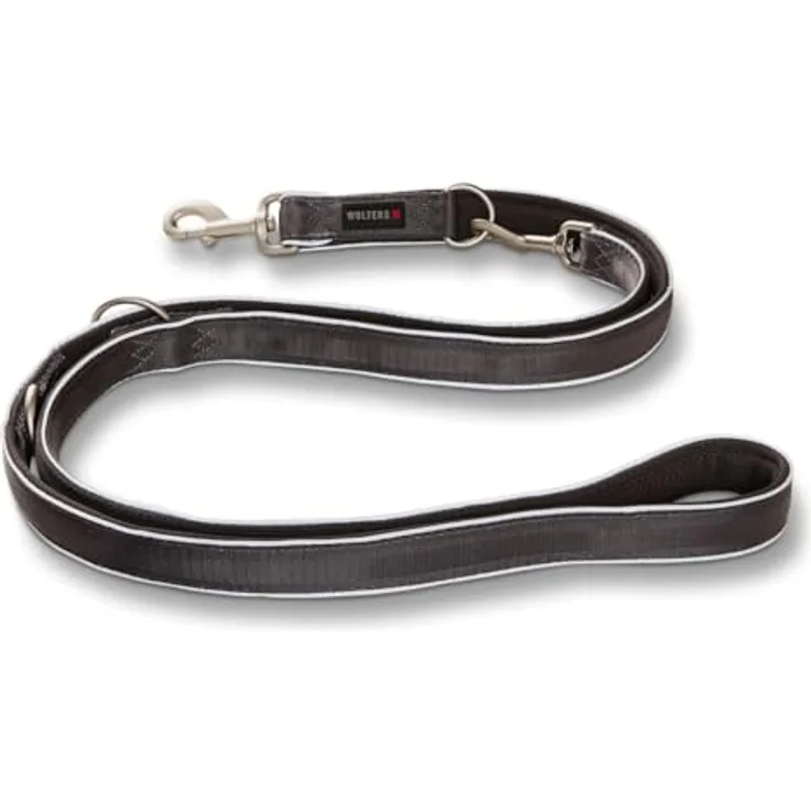 Wolters Active Pro Comfort, Hundeleine dreifach verstellbar, waschbar, anthrazit, 2 Meter lang
