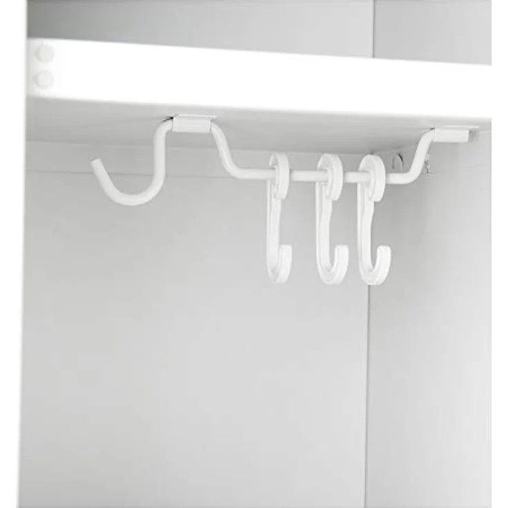 STIER Anbauelement für Garderobenspind, 1800x300x500mm, lichtgrau, erweiterbar, 1 Fach, sicheres Verschließen von Wertsachen – Bild 4