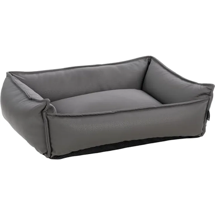 Flamingo Korb Leder - Stil und Komfort - Odet Rechteck - Dunkelgrau 65x50x20cm