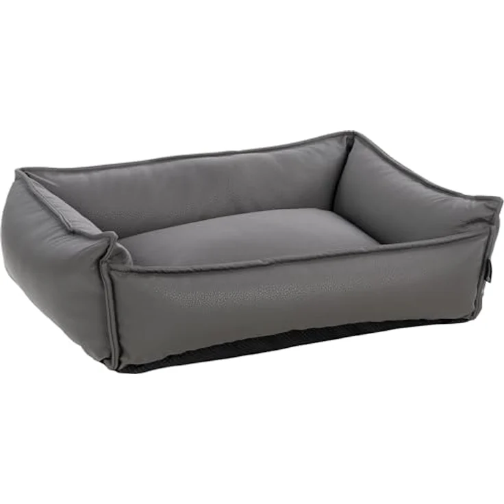 Flamingo Korb Leder - Stil und Komfort - Odet Rechteck - Dunkelgrau 65x50x20cm – Bild 1