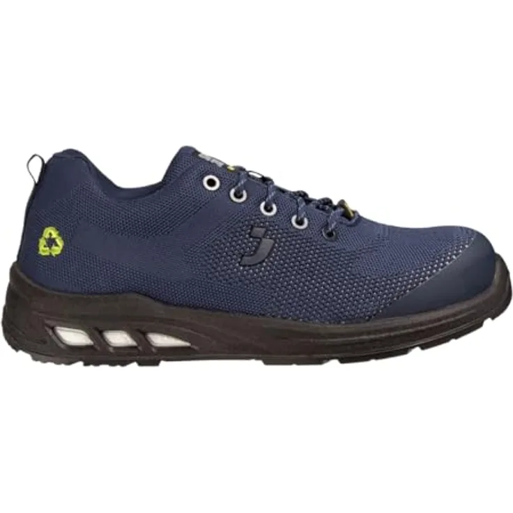 Safety Jogger ECOFITZ S1P LOW, Sicherheitshalbschuh mit Stahlkappe, GRS-recyceltes Material, atmungsaktiv, rutschfest