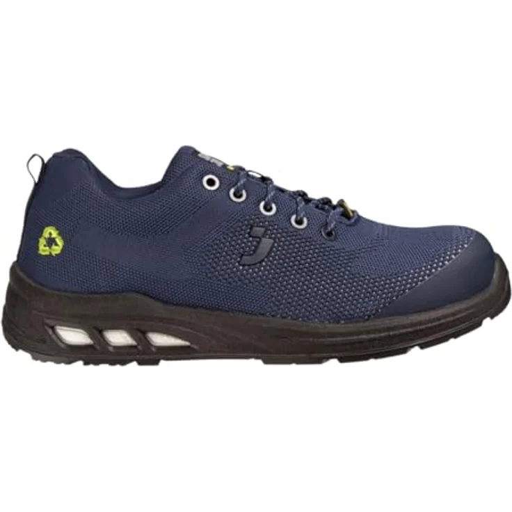 Safety Jogger ECOFITZ S1P LOW, Sicherheitshalbschuh mit Stahlkappe, GRS-recyceltes Material, atmungsaktiv, rutschfest – Bild 1