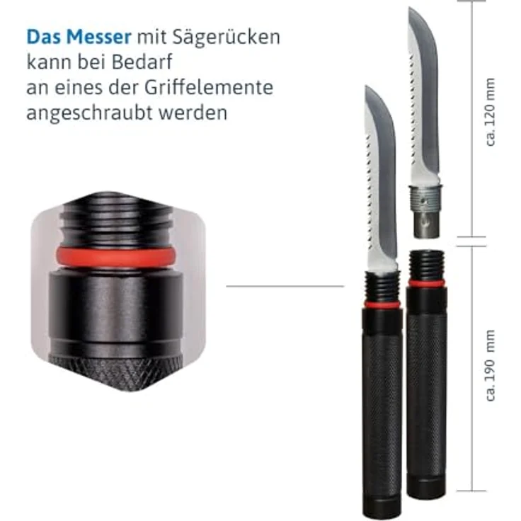 Dönges Multifunktionaler Klappspaten All-in-One, in Camouflage Tasche – Bild 6