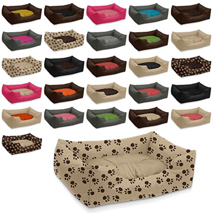 "BedDog Hundebett MIMI mit Rand, Kissen zum rausnehmen, Schwarz, Cordura/Oxford Material, Anti-Rutsch-Dämmstoff" – Bild 4