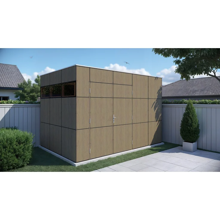 BERTILO Gartenhaus HPL 2, 345x236 cm, witterungsbeständig, farbstabil, Fassaden-HPL in Architekturqualität, verschiedene Farben verfügbar
