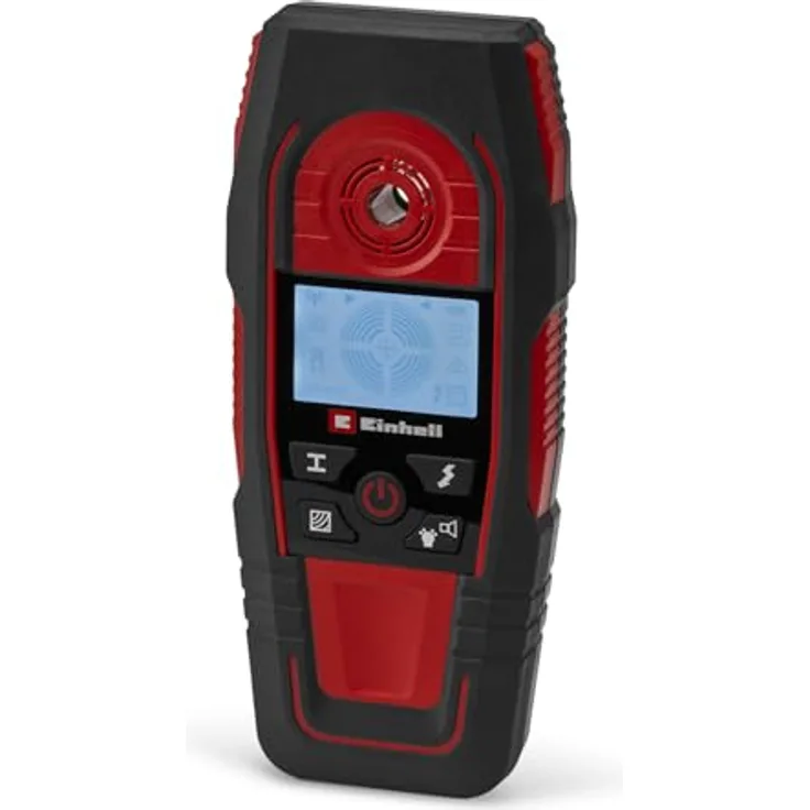 Einhell Ortungsgerät TE-MD 80, digitales Multifunktionsgerät zur Ortung von Metallen, Holz und spannungsführenden Leitungen, automatisch kalibriert